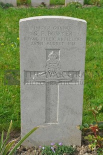 LE GRAND HASARD MILITARY CEMETERY, MORBECQUE - BOWYER, GEORGE FREDERICK