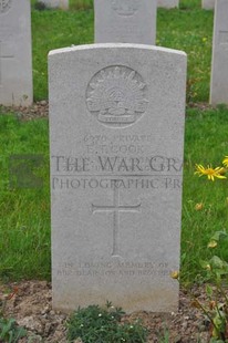 LE GRAND HASARD MILITARY CEMETERY, MORBECQUE - COOK, ERIC TREVOR