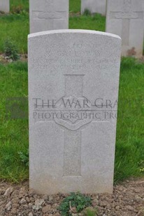 LE GRAND HASARD MILITARY CEMETERY, MORBECQUE - GALLOWAY, RICHARD