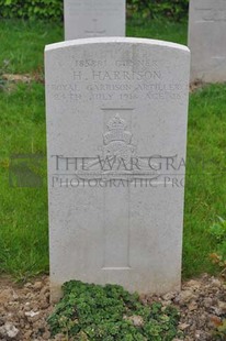 LE GRAND HASARD MILITARY CEMETERY, MORBECQUE - HARRISON, HAROLD