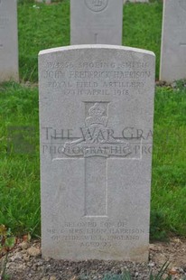 LE GRAND HASARD MILITARY CEMETERY, MORBECQUE - HARRISON, JOHN FREDERICK