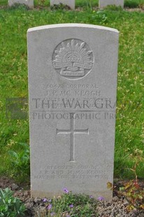 LE GRAND HASARD MILITARY CEMETERY, MORBECQUE - McKEOGH, JOSEPH PATRICK