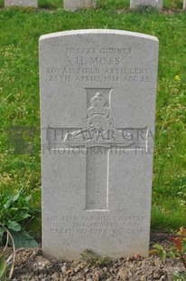 LE GRAND HASARD MILITARY CEMETERY, MORBECQUE - MOSS, HARRY