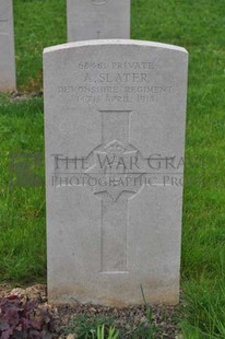 LE GRAND HASARD MILITARY CEMETERY, MORBECQUE - SLATER, A