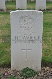 LE GRAND HASARD MILITARY CEMETERY, MORBECQUE - WATERS, HERBERT CHARLES
