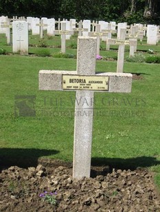 GLAGEON COMMUNAL CEMETERY - BETORIA, ALEXANDER