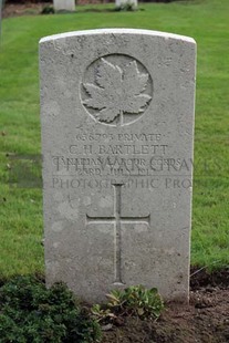 LA LAITERIE MILITARY CEMETERY - BARTLETT, C H