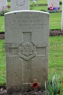 LA LAITERIE MILITARY CEMETERY - BOOTHBY, LINFORD FREDERICK