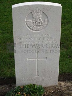 LA LAITERIE MILITARY CEMETERY - BRUCE, ALEXANDER