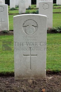 LA LAITERIE MILITARY CEMETERY - BYRNE, J