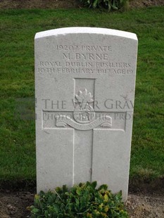 LA LAITERIE MILITARY CEMETERY - BYRNE, M