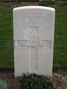 LA LAITERIE MILITARY CEMETERY - HANCOCK, G E