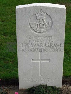 LA LAITERIE MILITARY CEMETERY - HANKING, JOHN