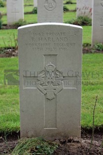 LA LAITERIE MILITARY CEMETERY - HARLAND, R