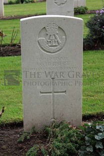 LA LAITERIE MILITARY CEMETERY - HERBERT, J G