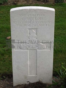 LA LAITERIE MILITARY CEMETERY - HOPKINS, C