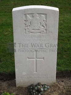 LA LAITERIE MILITARY CEMETERY - JACKSON, A H