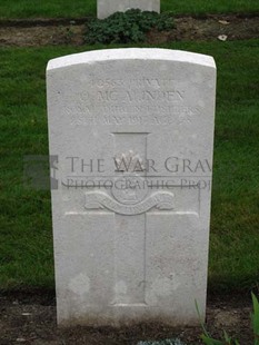 LA LAITERIE MILITARY CEMETERY - McALINDEN, O