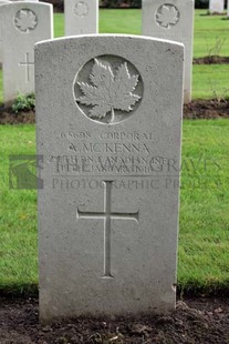 LA LAITERIE MILITARY CEMETERY - McKENNA, A