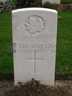 LA LAITERIE MILITARY CEMETERY - McLEAN, JOHN NORMAN