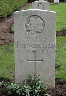 LA LAITERIE MILITARY CEMETERY - McLEOD, ARCHIBALD