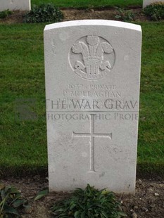 LA LAITERIE MILITARY CEMETERY - MOLLAGHAN, P