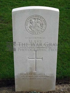 LA LAITERIE MILITARY CEMETERY - RICE, HARRY