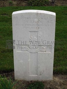 LA LAITERIE MILITARY CEMETERY - STOCK, A