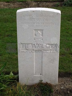 LA LAITERIE MILITARY CEMETERY - TAYLOR, JOHN