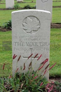 LA LAITERIE MILITARY CEMETERY - TREMBLAY, E
