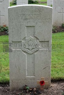 LA LAITERIE MILITARY CEMETERY - WATTS, THOMAS WILSON