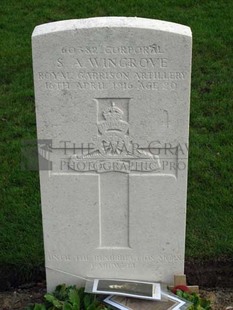 LA LAITERIE MILITARY CEMETERY - WINGROVE, SIDNEY ANDREW