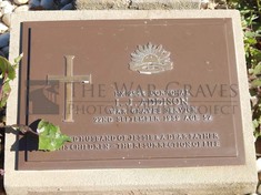 ROOKWOOD NECROPOLIS, SYDNEY - ADDISON, IRWIN JOSEPH