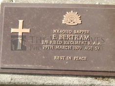ROOKWOOD NECROPOLIS, SYDNEY - BERTRAM, EDWARD