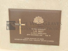 ROOKWOOD NECROPOLIS, SYDNEY - BEST, LESLIE ROBERT JOSEPH 