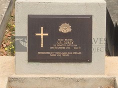 ROOKWOOD NECROPOLIS, SYDNEY - BUSBY, ANTHONY BERNARD VERNON