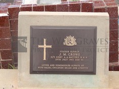 ROOKWOOD NECROPOLIS, SYDNEY - CROWE, JOSEPH MICHAEL