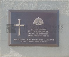 ROOKWOOD NECROPOLIS, SYDNEY - FALCONER, EDWARD JAMES VINCENT