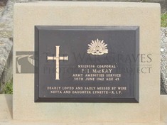 ROOKWOOD NECROPOLIS, SYDNEY - MACKAY, FRANCIS IRWIN