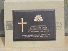 ROOKWOOD NECROPOLIS, SYDNEY - MEREDITH, ERNEST HAROLD