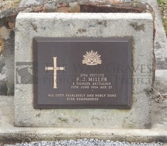 ROOKWOOD NECROPOLIS, SYDNEY - MILLER, FREDERICK JOSEPH