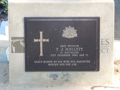 ROOKWOOD NECROPOLIS, SYDNEY - MULLETT, THOMAS JOHN