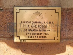 ROOKWOOD NECROPOLIS, SYDNEY - ROSER, AUBREY ALEXANDER GLENN