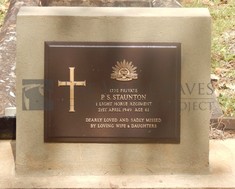 ROOKWOOD NECROPOLIS, SYDNEY - STAUNTON, PATRICK SYLVESTER