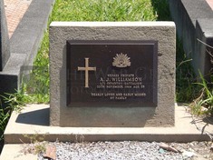 ROOKWOOD NECROPOLIS, SYDNEY - WILLIAMSON, ALLAN JOSEPH