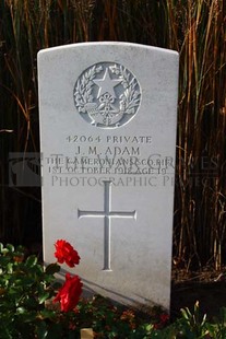 DADIZEELE NEW BRITISH CEMETERY - ADAM, J M