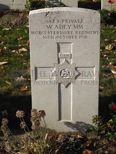 DADIZEELE NEW BRITISH CEMETERY - ADEY, W