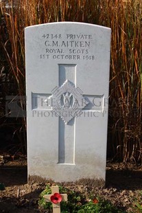 DADIZEELE NEW BRITISH CEMETERY - AITKEN, GEORGE MARK