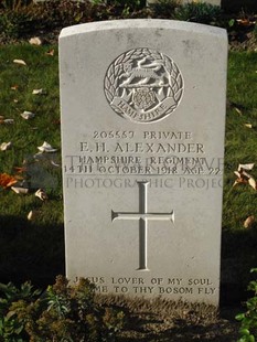 DADIZEELE NEW BRITISH CEMETERY - ALEXANDER, ERNEST HARROLD