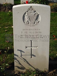 DADIZEELE NEW BRITISH CEMETERY - ALLISON, F H